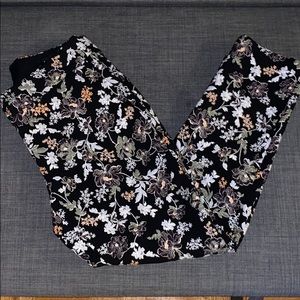 LOFT Slim Floral Jacquard Pencil Pants Julie Fit